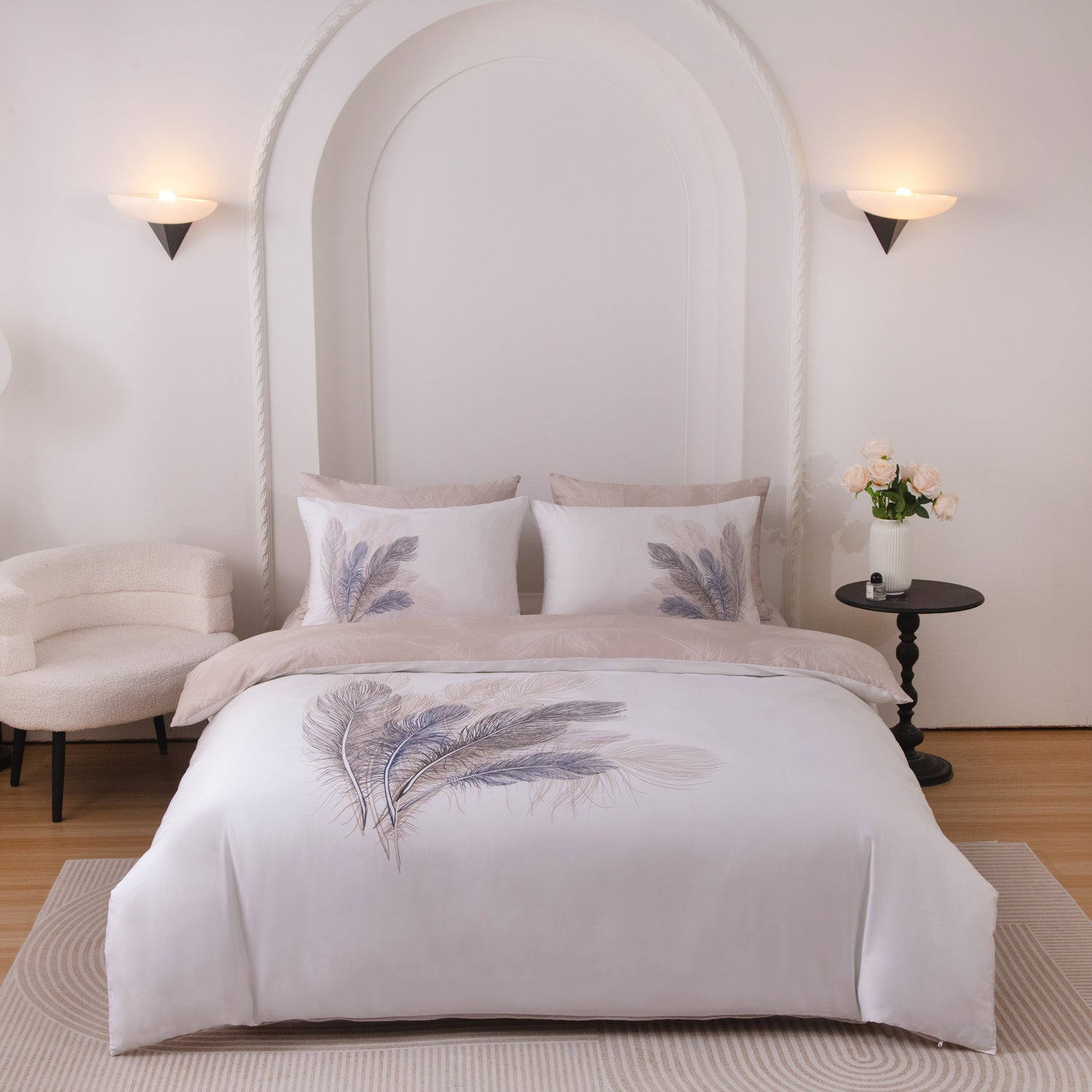 Elysian Feathers Bed Linen Set