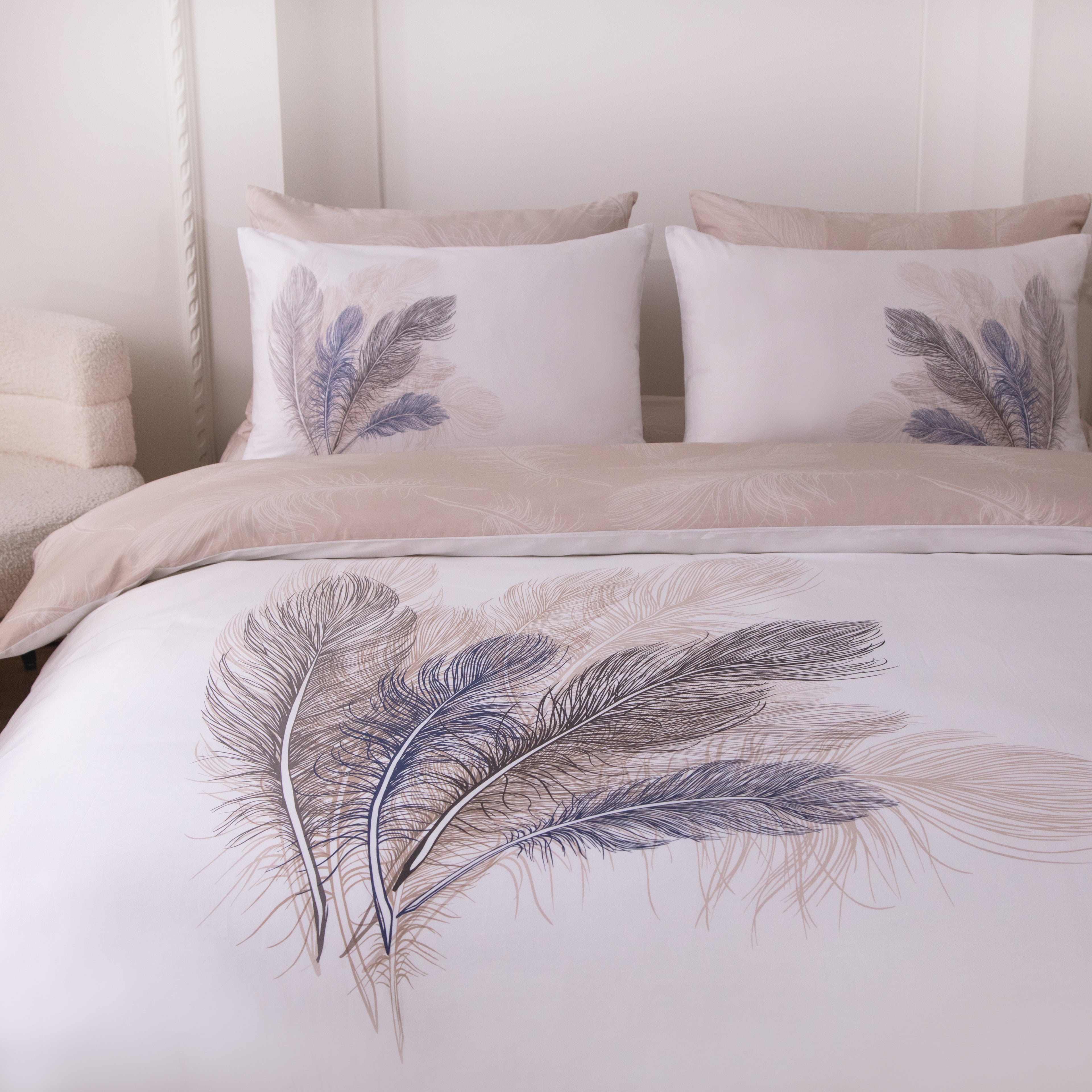 Elysian Feathers Bed Linen Set