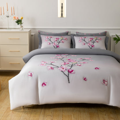 Pink Magnolias Linen Set