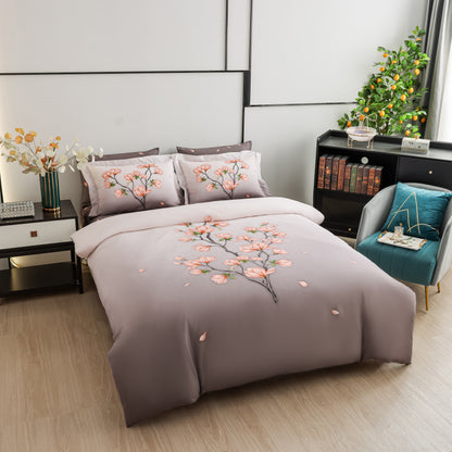 Peach Magnolias Bed Linen Set